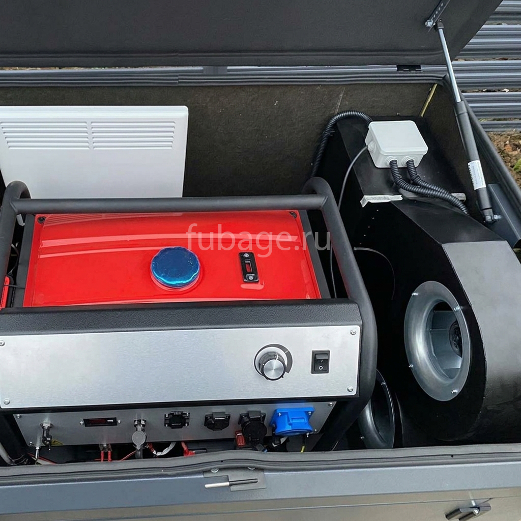 Кожух для генераторов Fubag до 9 кВт, зимний супер тихий, 1400SSW RAL 7024 купить официальный сайт