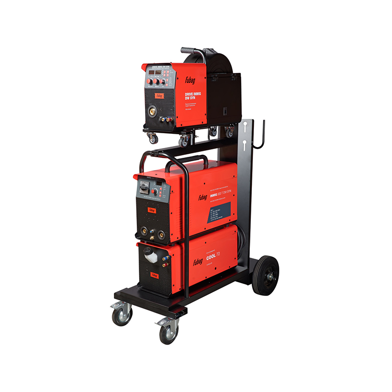 Cварочный полуавтомат Fubag INMIG 500T DW SYN + Подающий механизм DRIVE INMIG DW SYN + Шланг-пакет 5 метров 70мм2 14 pol с жидкостным охлаждением для INMIG 500T DW SYN + Горелка FB 500 3m + Блок жидкостного охлаждения Cool 70 + Тележка для аппаратов