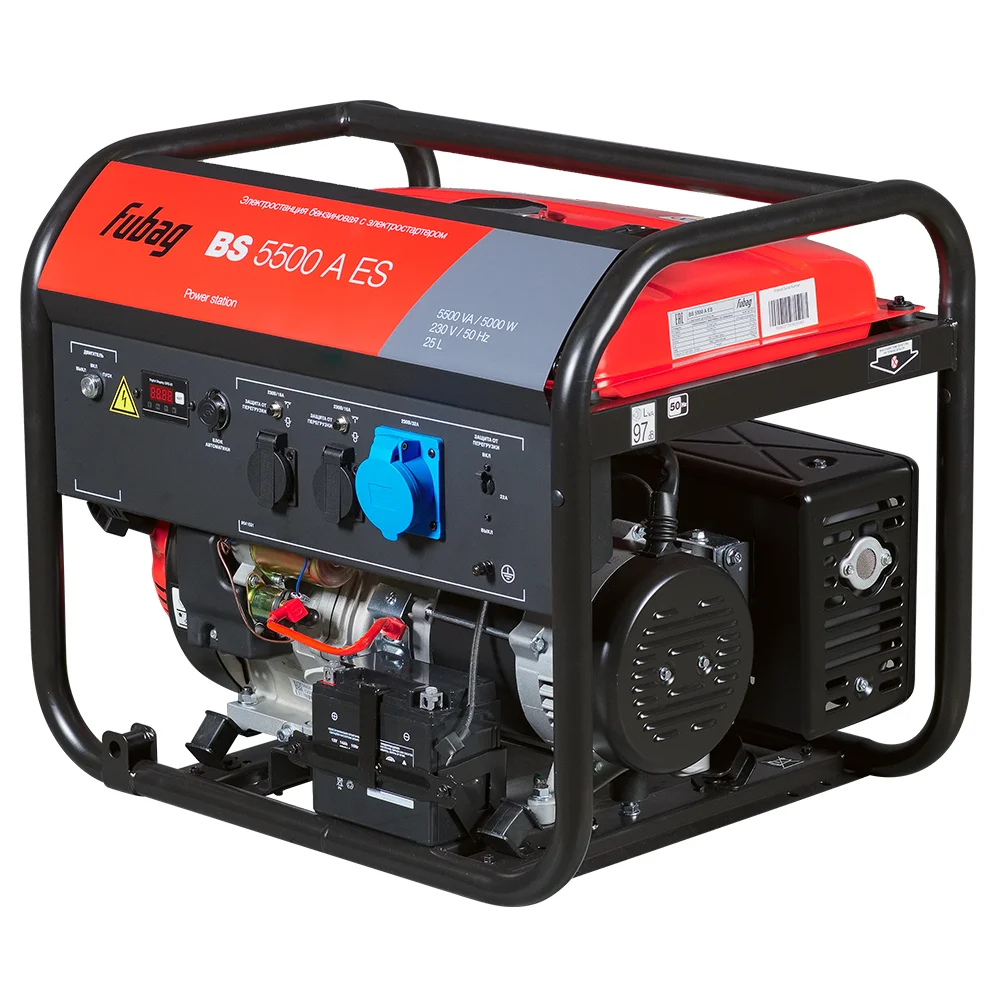 Бензиновый генератор Fubag BS 5500 A ES с блоком АВР