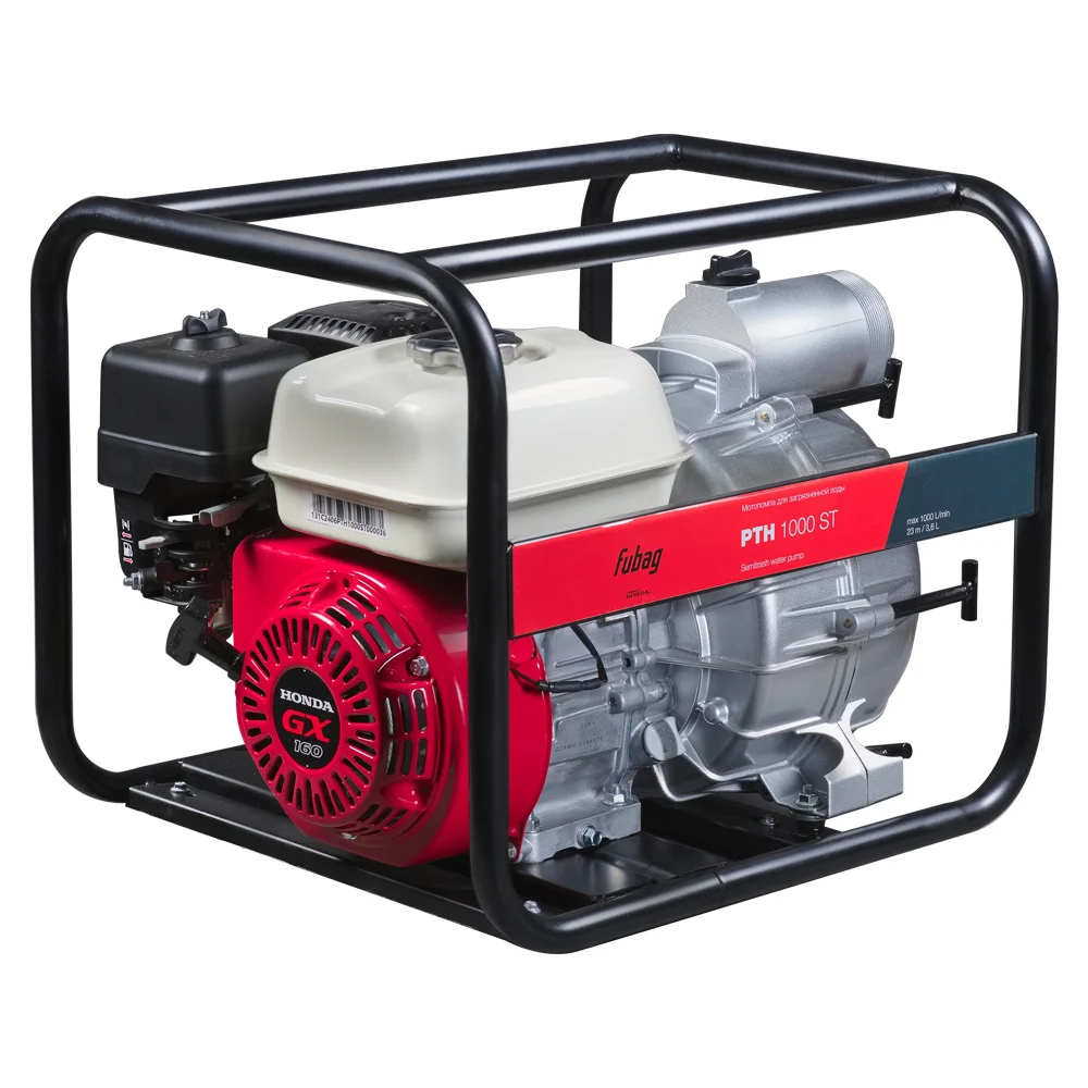 Мотопомпа бензиновая для загрязненной воды Fubag PTH 1000 ST Honda