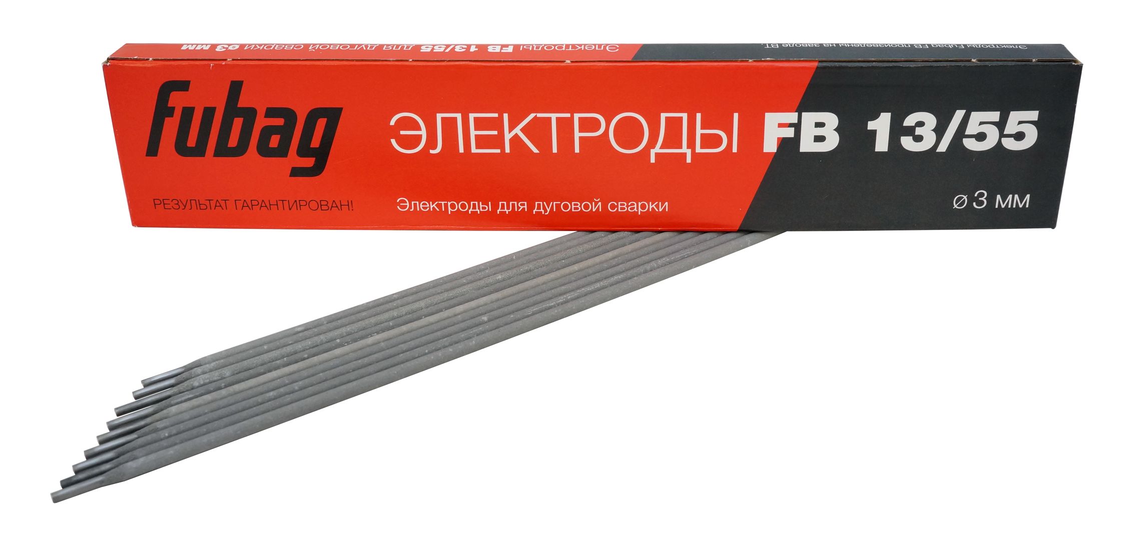 FUBAG Электрод сварочный с основным покрытием FB 13/55 D3.0 мм (пачка 0.9 кг)