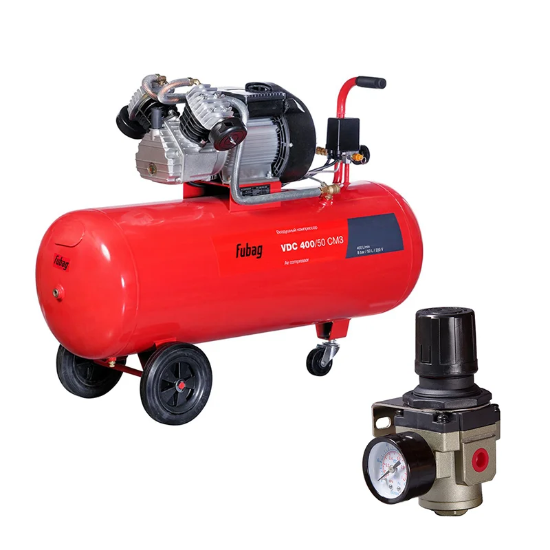 Компрессор поршневой Fubag VDC 400/50 CM3 + Регулятор
