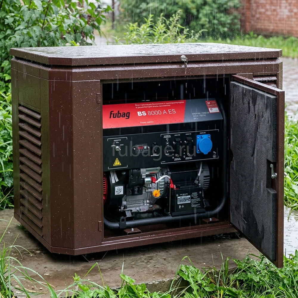 Кожух для генераторов Fubag до 9 кВт, зимний 1200SCW RAL 7024 купить официальный сайт