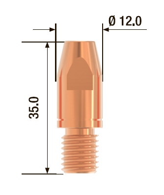 FUBAG Контактный наконечник M10х35 мм CuCrZr D=1.6 мм (25 шт.)