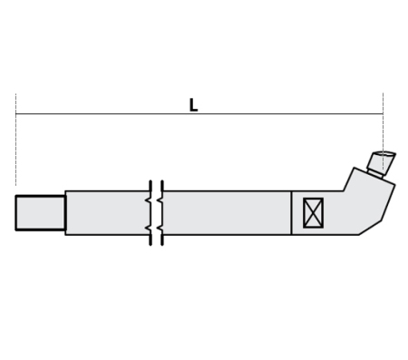 FUBAG Нижнее плечо наклонное O 40 х 500мм для серии SG 36-42