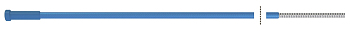 FUBAG Канал направляющий 3.40 м диам. 0.6-0.9_сталь_синий (1 шт.)