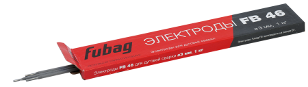 FUBAG Электрод сварочный с рутилово-целлюлозным покрытием FB 46 D3.0 мм (пачка 0.9 кг)