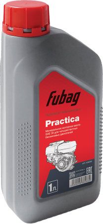 FUBAG Масло моторное минеральное для четырехтактных бензиновых двигателей 1 литр Fubag Practica (SAE 30)