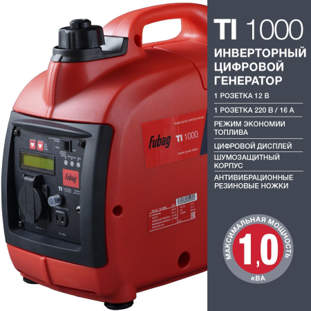 Генератор инверторный бензиновый FUBAG TI 1000