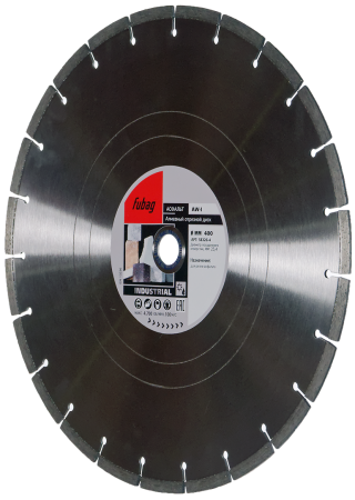 FUBAG Алмазный отрезной диск AW-I D400 мм/ 25.4 мм по асфальту